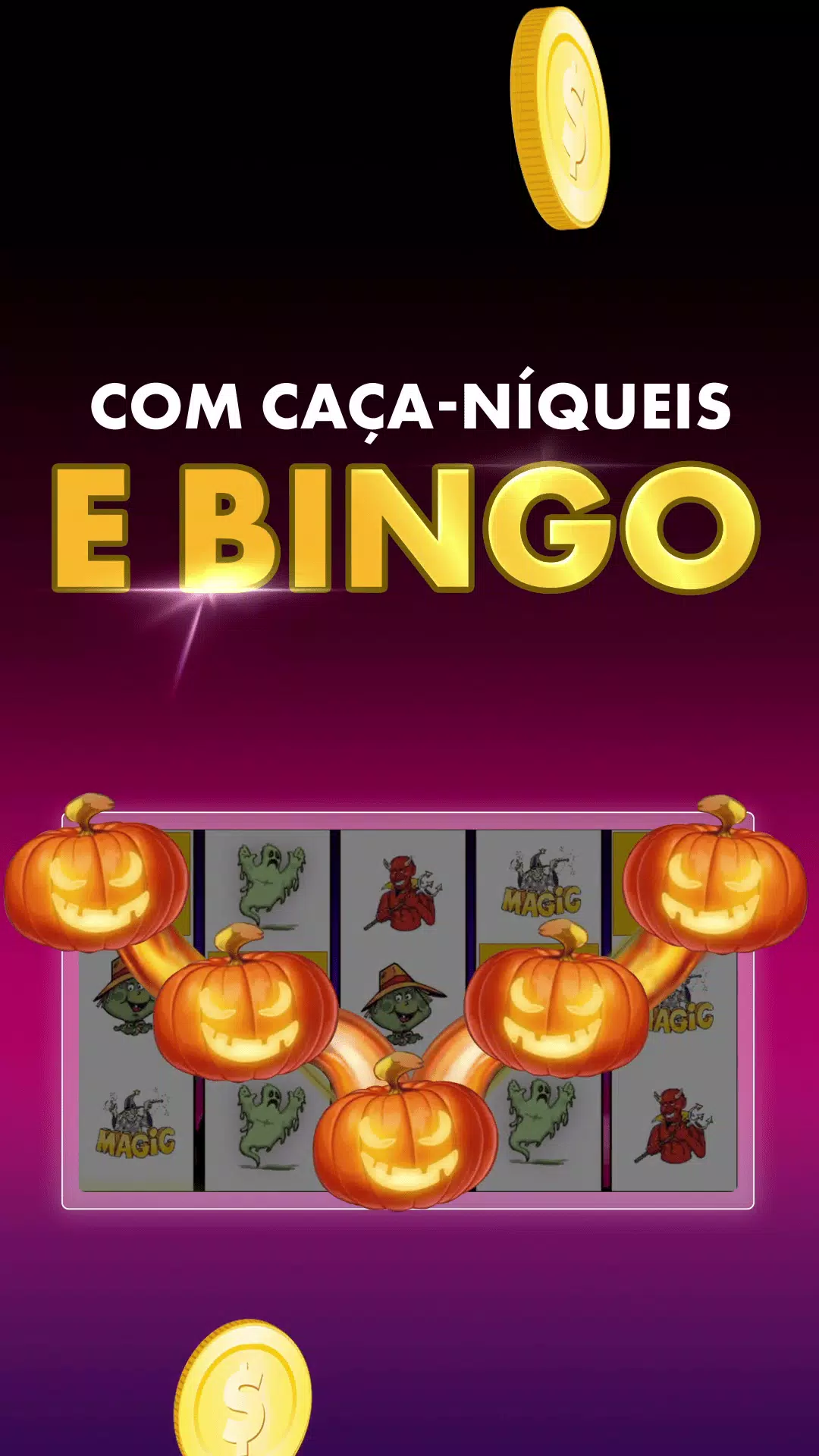Halloween Caça Niquel e Bingo Скриншот 1