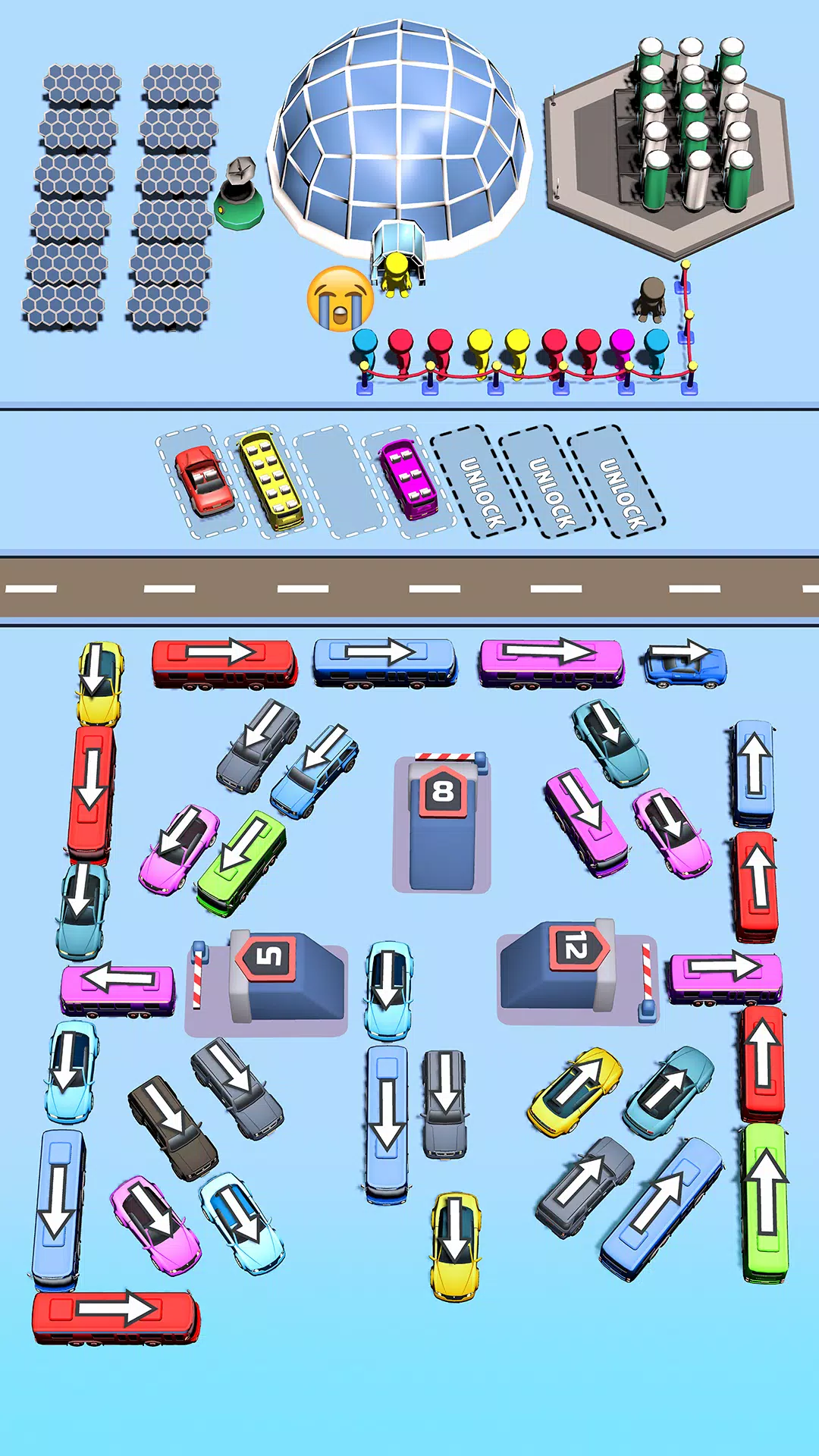 Bus Swipe: Car Parking Jam Schermafbeelding 2