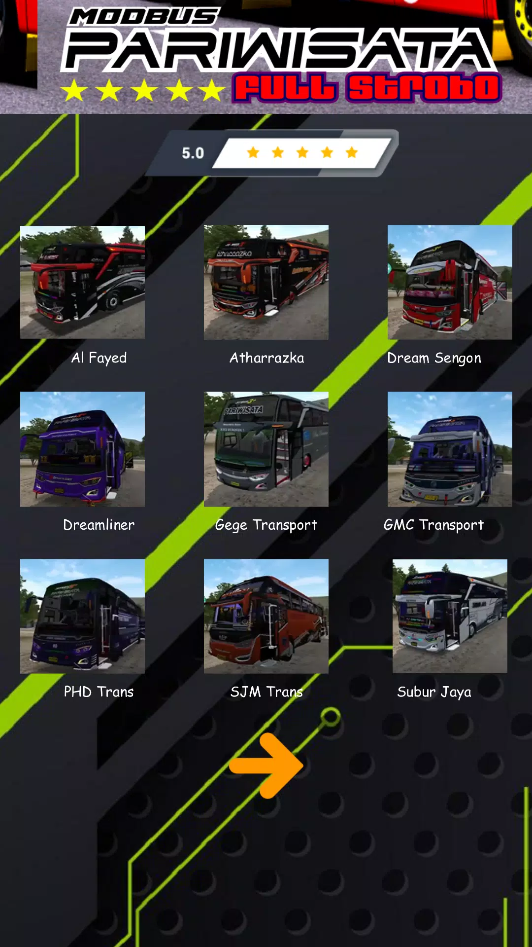 Mod Bus Pariwisata Full Strobo Captura de tela 1