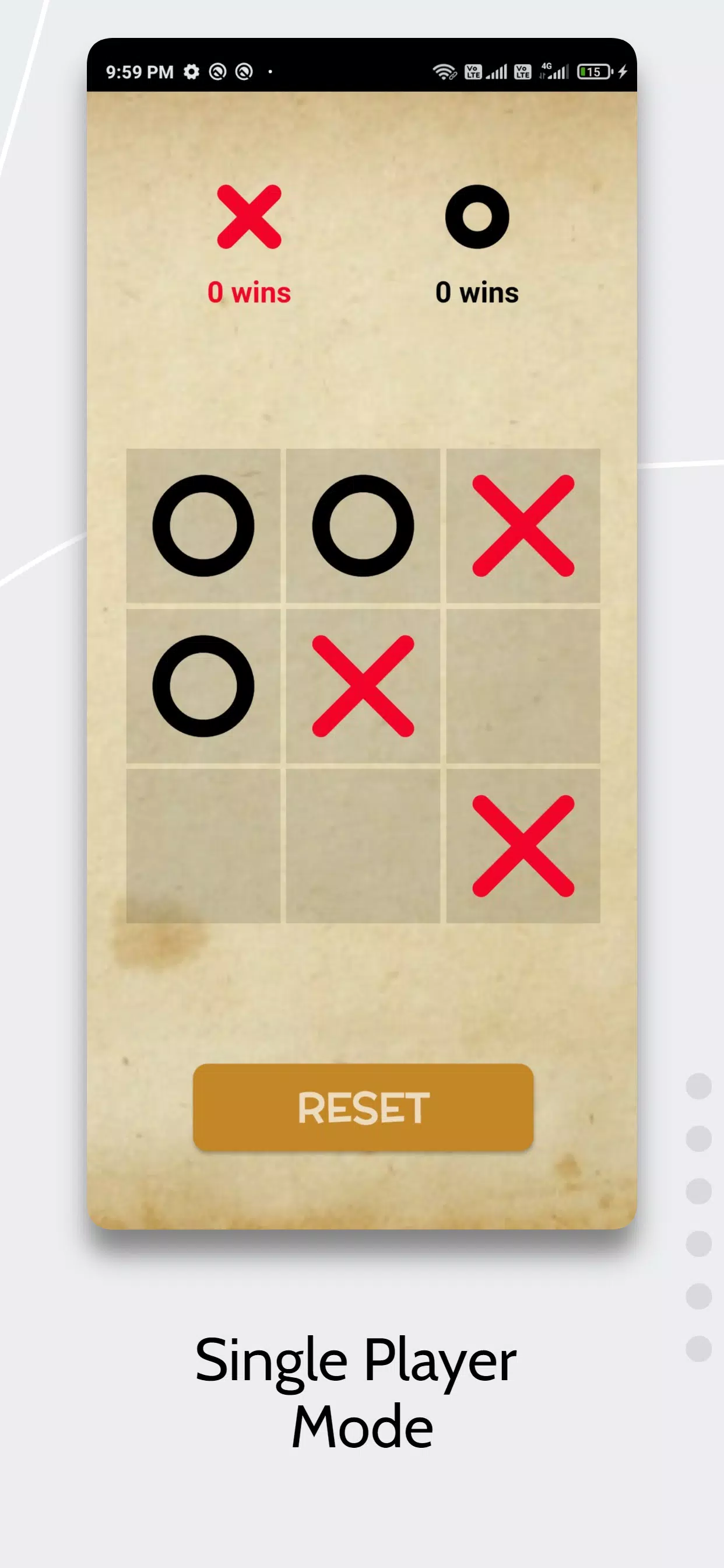 Tic Tac Toe AI Game Zrzut ekranu 1