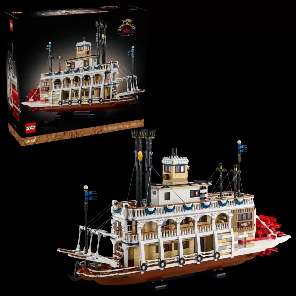 乐高推出经典美国风情蒸汽船模型