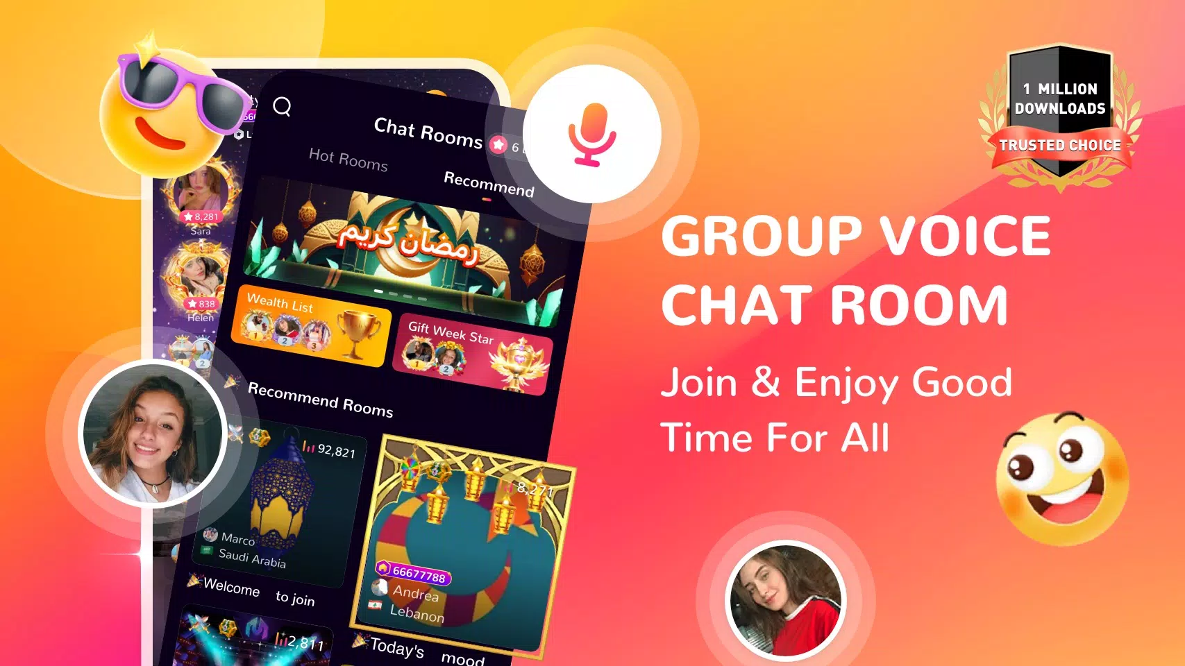 Honey Jar - Voice Chat & Party Captura de pantalla 0