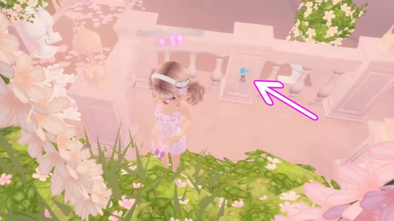 Clue near podium columns