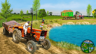 Cargo Tractor Trolley Game 22 Скриншот 2