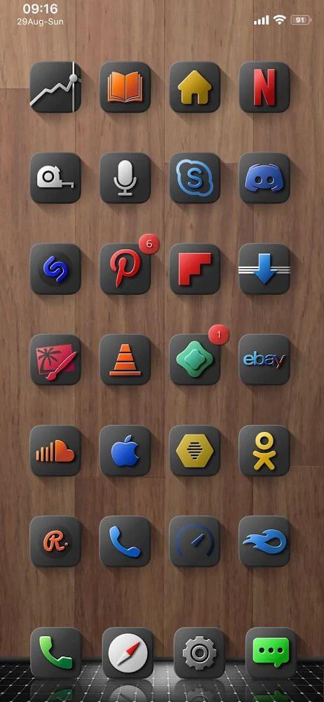 Shiiny Icon Pack Mod Schermafbeelding 0