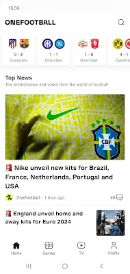 Schermata OneFootball - Football News 0