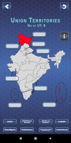 India Mapper-(India Map Game) ภาพหน้าจอ 2