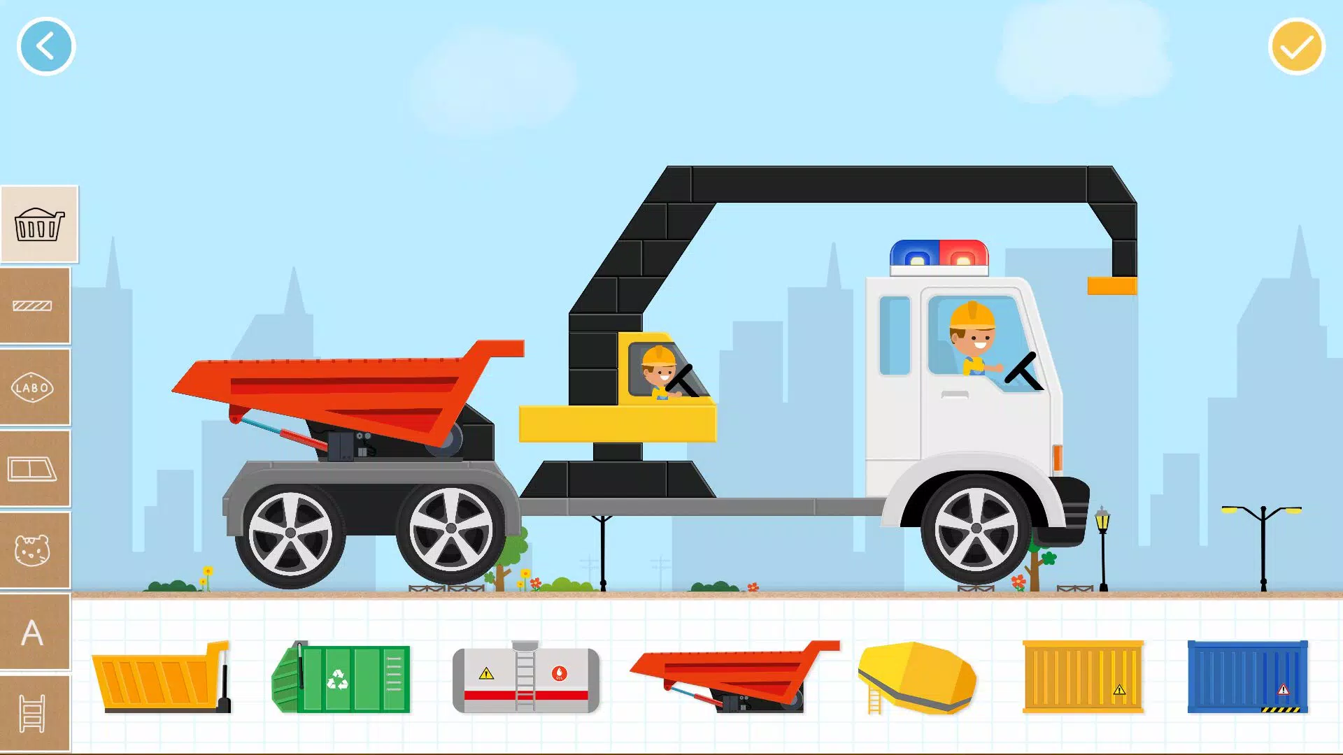 Labo Jeu de Brick Car2 Kid Capture d'écran 0