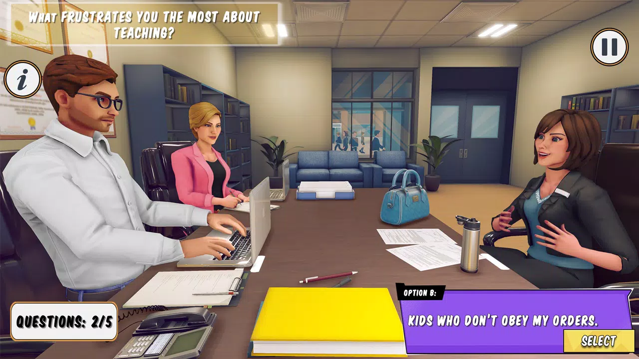High School Teacher Simulator स्क्रीनशॉट 0