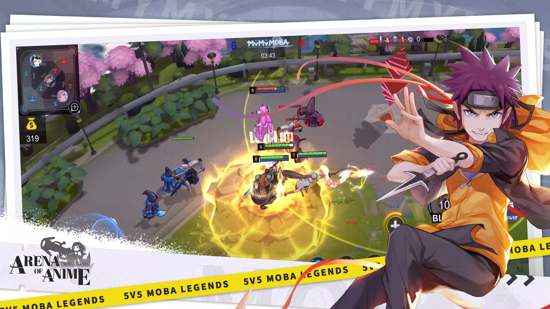 Arena of Anime: MOBA Legends ဖန်သားပြင်ဓာတ်ပုံ 3