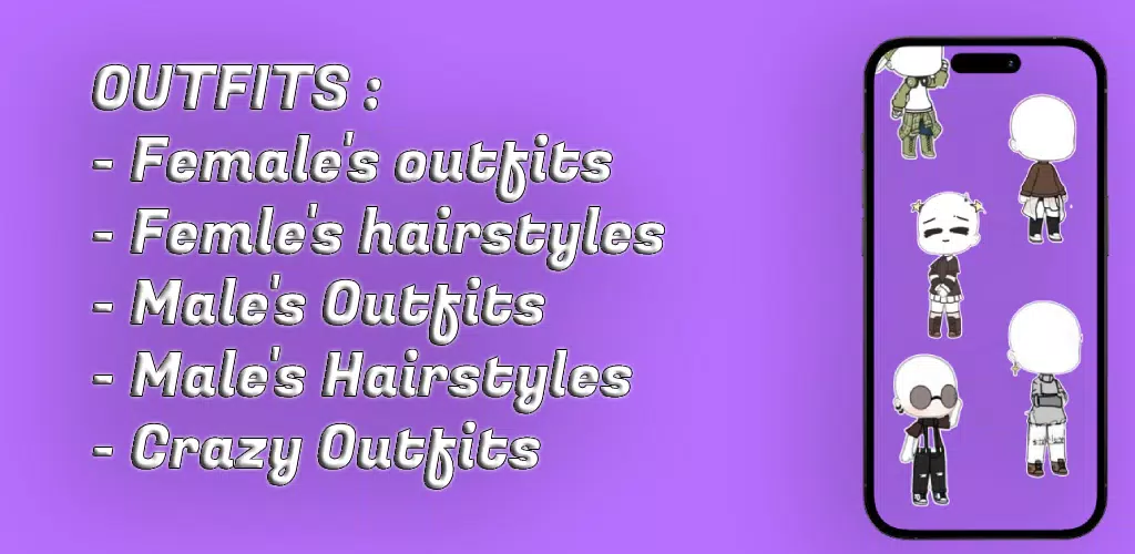 Schermata Gacha Outfits and Hairstyles 3