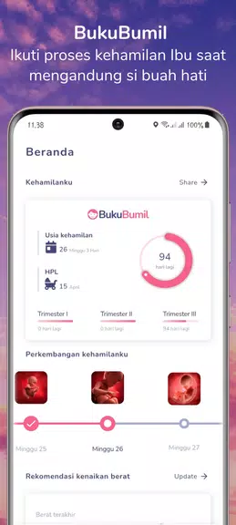 BukuBumil - Pregnancy Tracker Tangkapan skrin 0