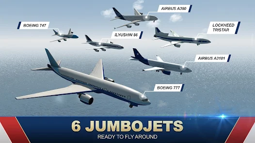 Jumbo Jet Flight Simulator Tangkapan skrin 1