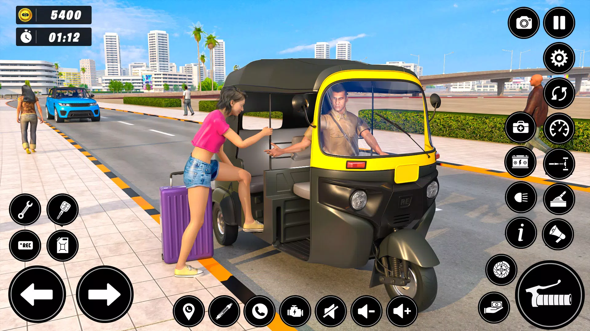 Auto Tuk Tuk Rickshaw Game Tangkapan skrin 1