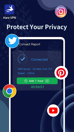 Hare VPN स्क्रीनशॉट 1