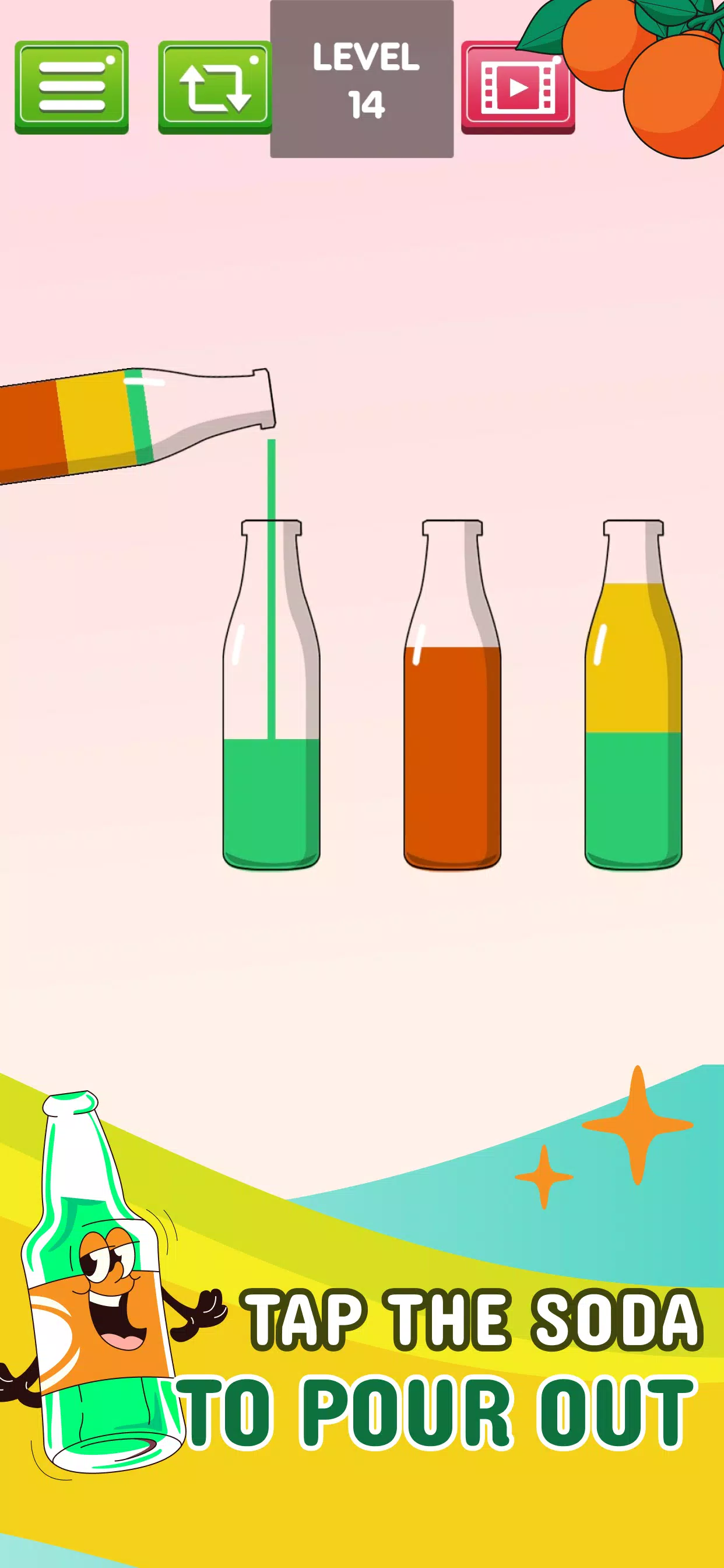 Soda Water Sort Puzzle: Color ဖန်သားပြင်ဓာတ်ပုံ 1