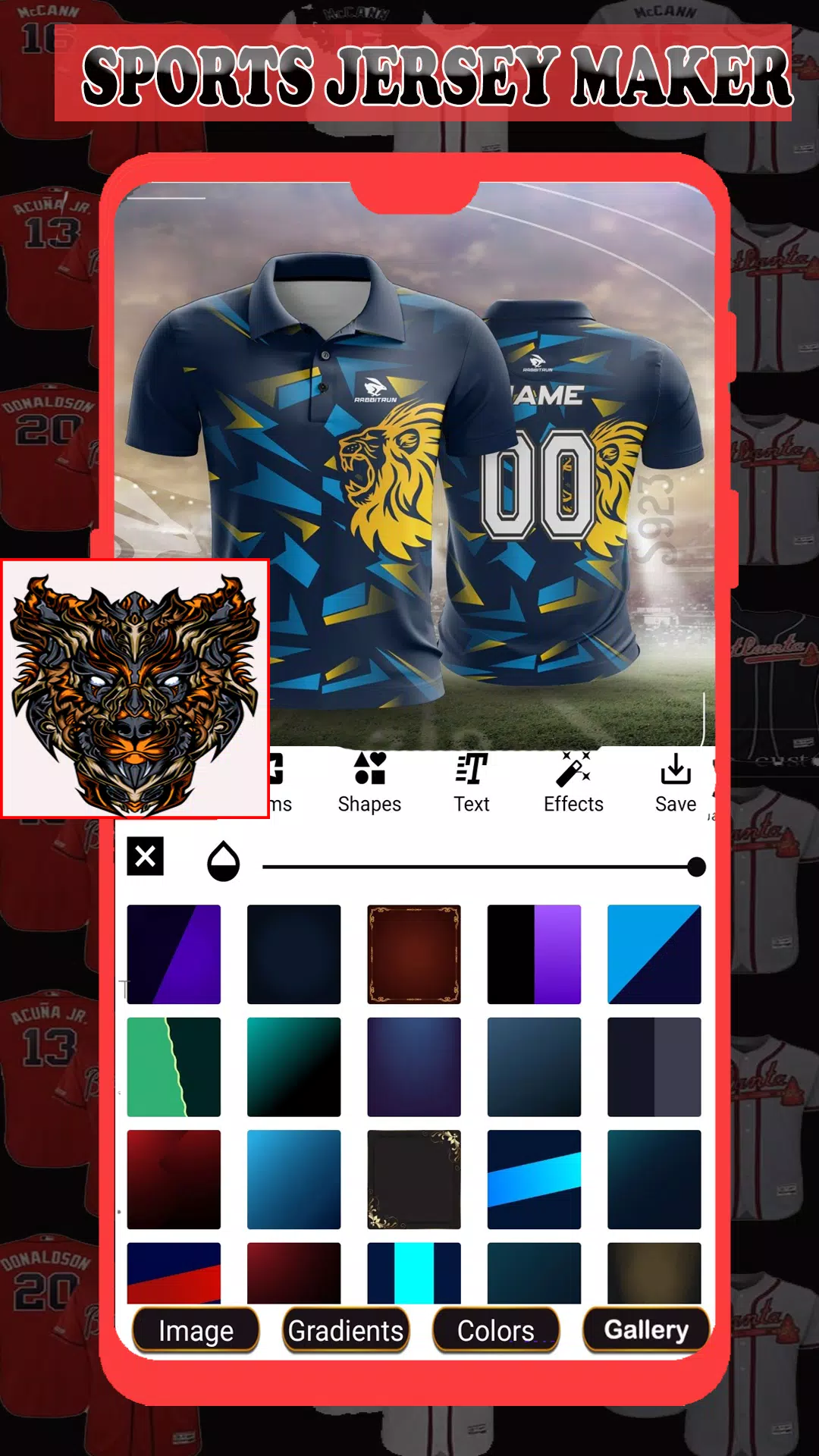 Sports Jersey Maker Tangkapan skrin 3