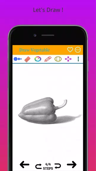 Schermata How to Draw Real Vegetables 3