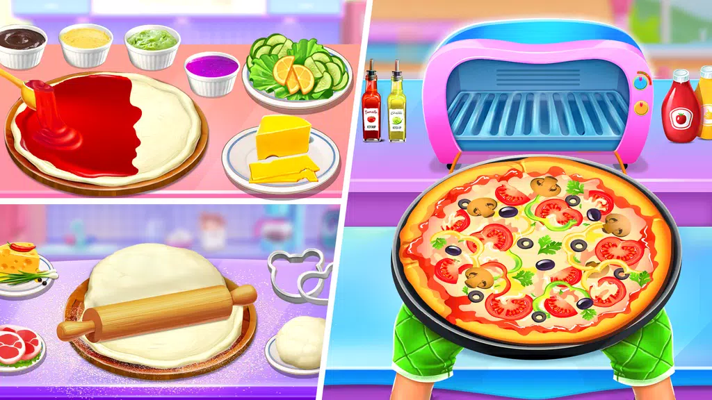 Pizza Maker Food Cooking Games ဖန်သားပြင်ဓာတ်ပုံ 1