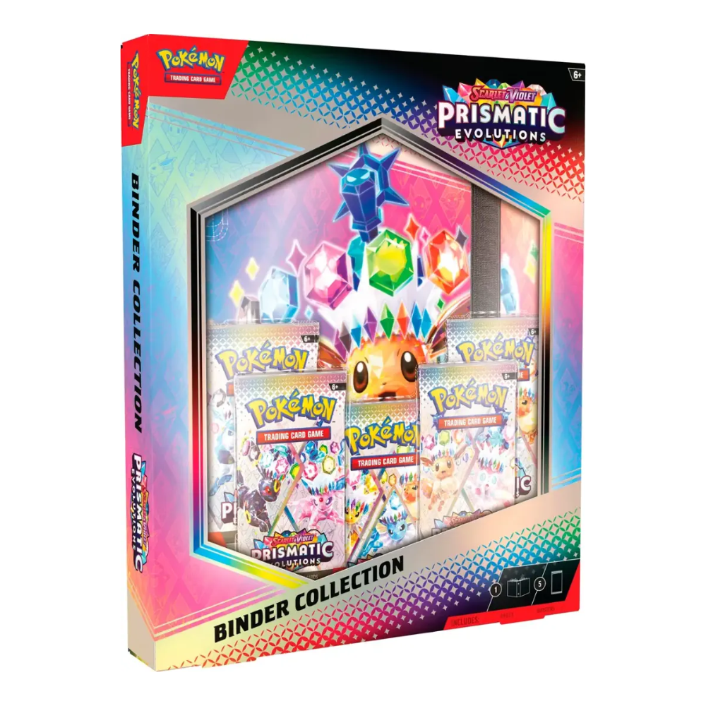 Pokémon - Juego de cartas comerciales: Scarlet & Violet - Colección de carpetas de evoluciones prismáticas