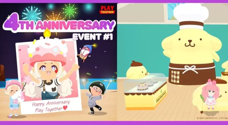 Play Together Marks 4th Anniversary with Pompompurin Café Celebration