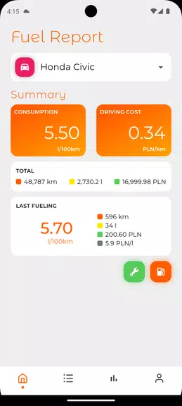 Fuel Log - Mileage And Service Captura de tela 0