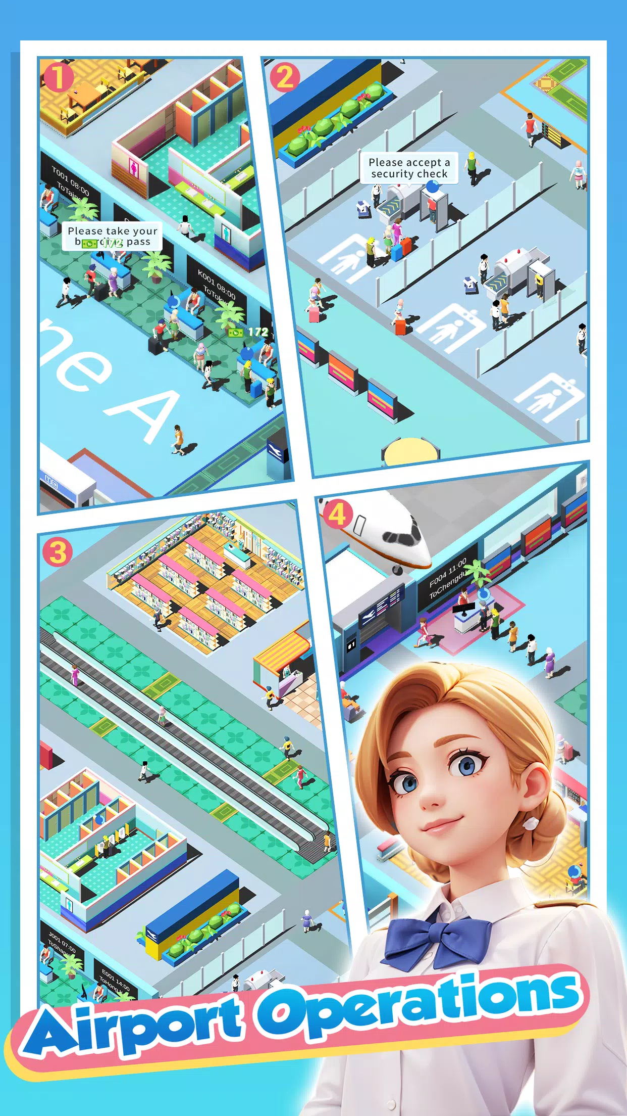 Happy Airport：Simulator Ekran Görüntüsü 3