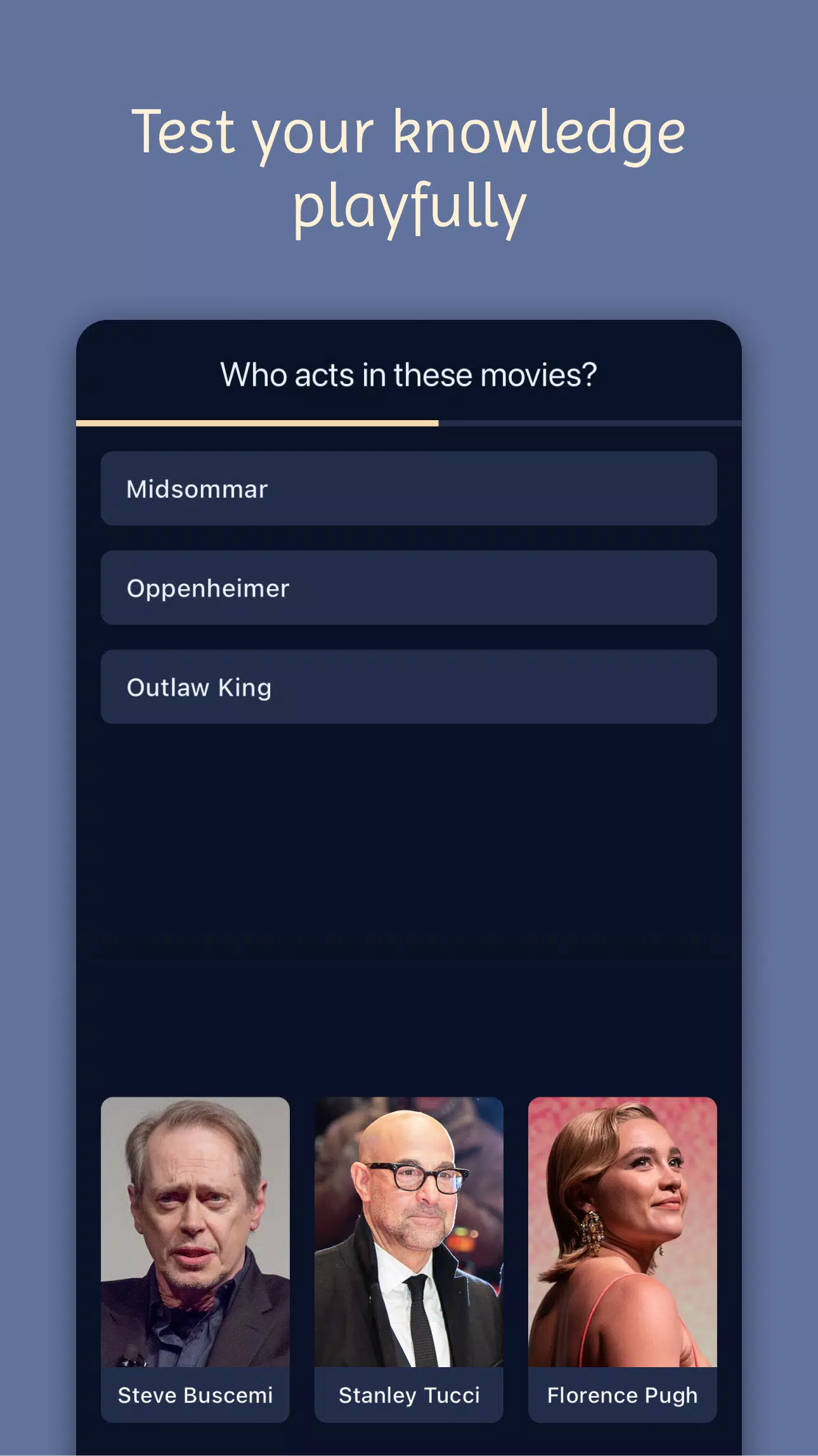 Movie & Actor Quiz应用截图第0张
