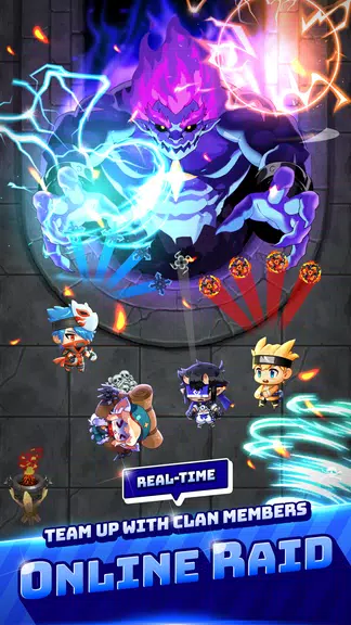 Idle Ninja Online: AFK MMORPG Tangkapan skrin 1