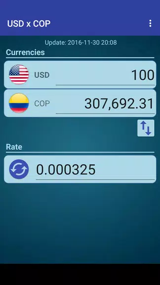 US Dollar to Colombian Peso स्क्रीनशॉट 0