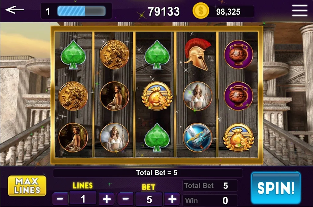 Olympus Slots - Zeus Golden Slot Machine Captura de pantalla 0
