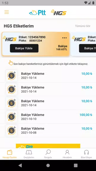 HGS - Hızlı Geçiş Sistemi Tangkapan skrin 1