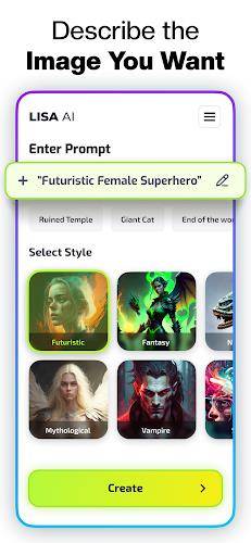 Lisa AI: AI Art Generator Zrzut ekranu 3