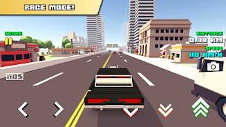 Blocky Car Racer - racing game Captura de tela 3