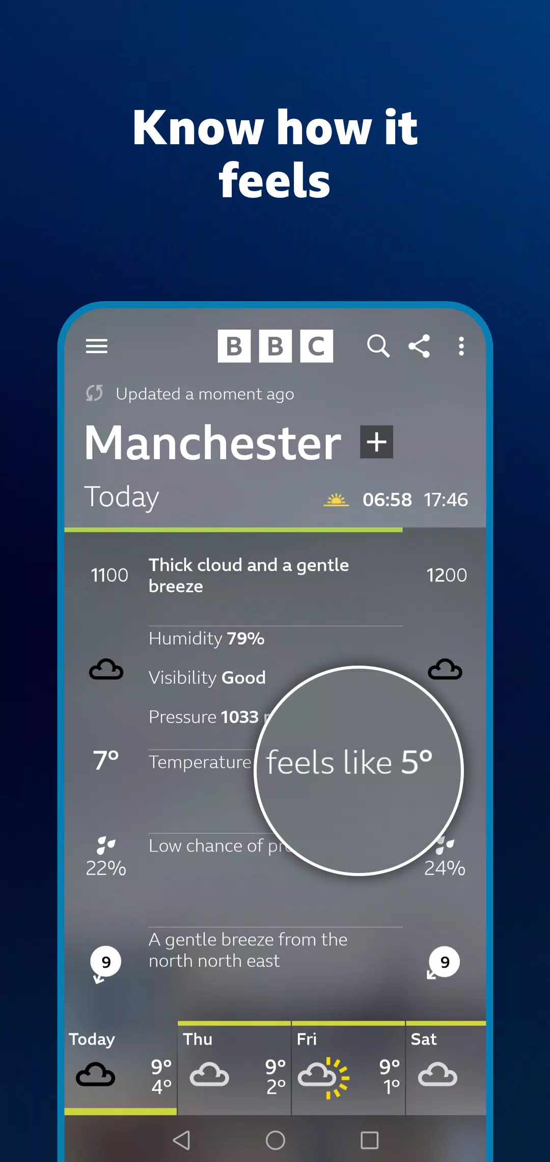 BBC Weather Скриншот 3