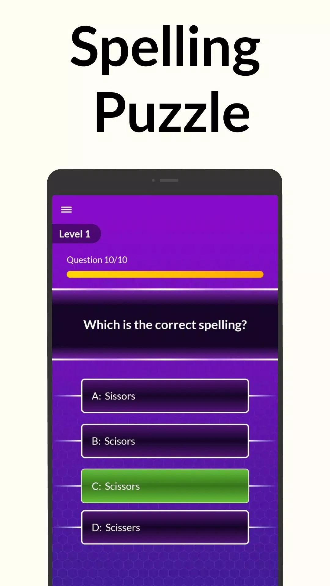 Spelling Bee: Spelling Quiz স্ক্রিনশট 2
