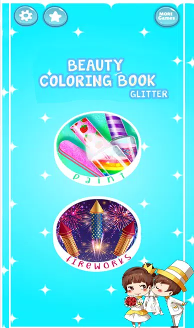 Beauty Glitter coloring game Captura de pantalla 0