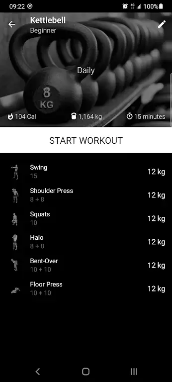 Kettlebell Home Workout应用截图第2张