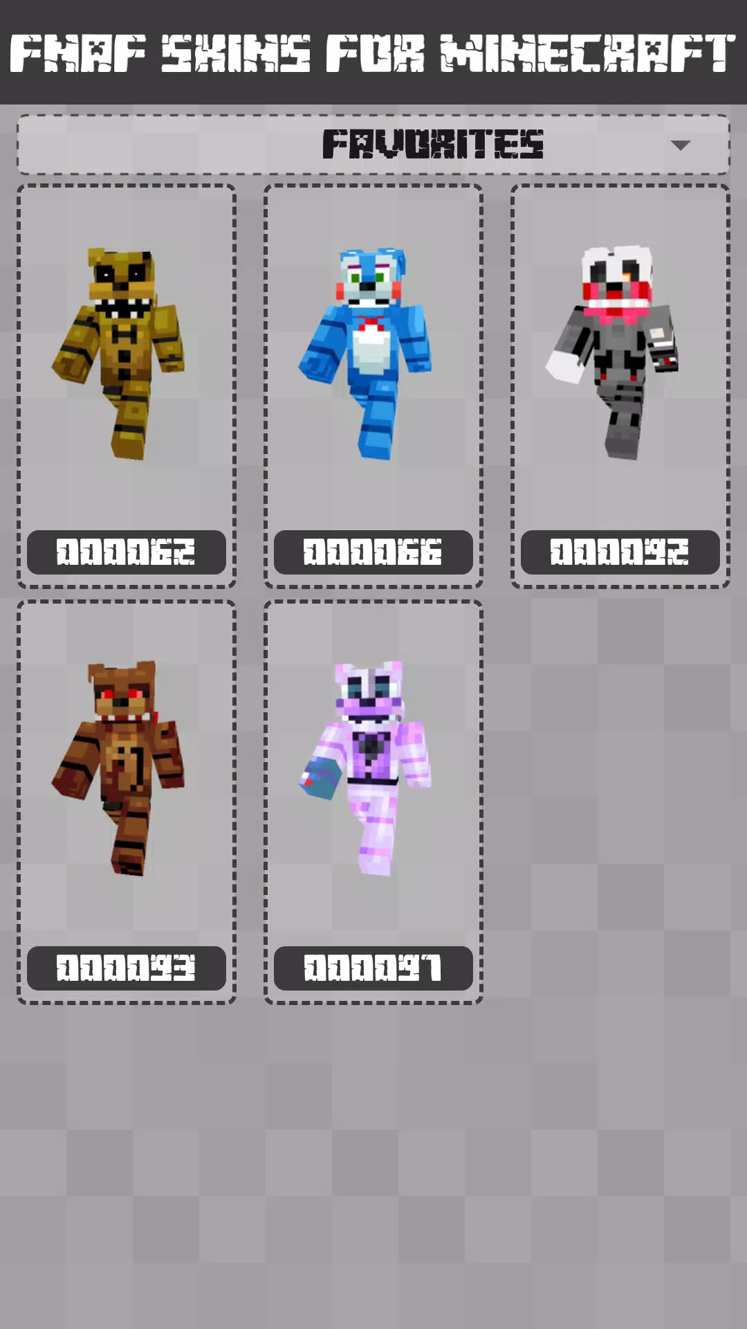 FNAF Skins for Minecraft PE 스크린샷 3
