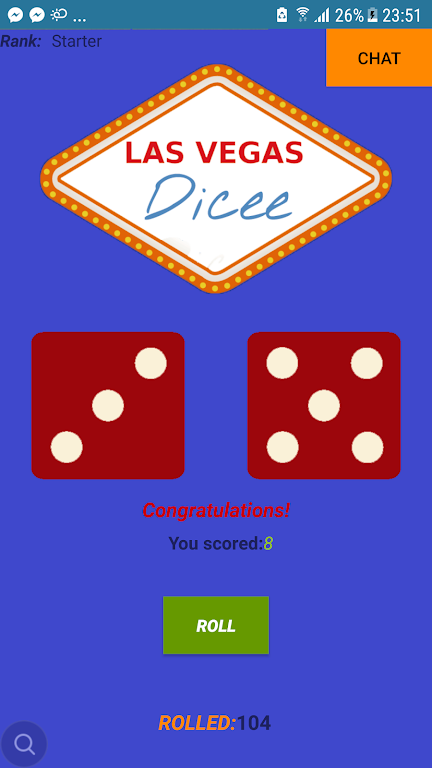 Roll Dice | Chat Schermafbeelding 0