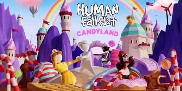 Candyland : 이제 Human Fall Flat Mobile에서 새로운 수준을 이용할 수 있습니다.