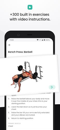 FitHero - Gym Workout Tracker Schermafbeelding 3