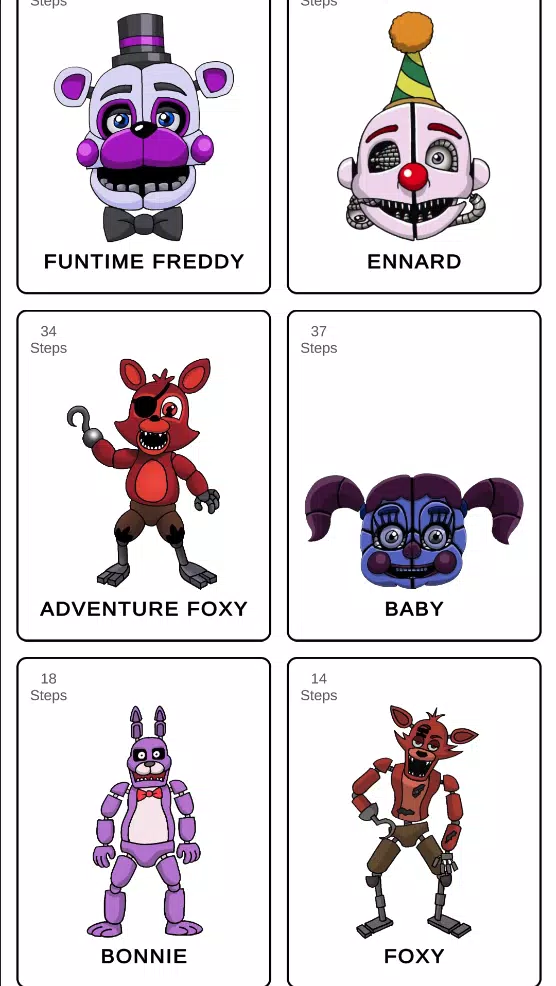 How to draw fnaffs Tangkapan skrin 1