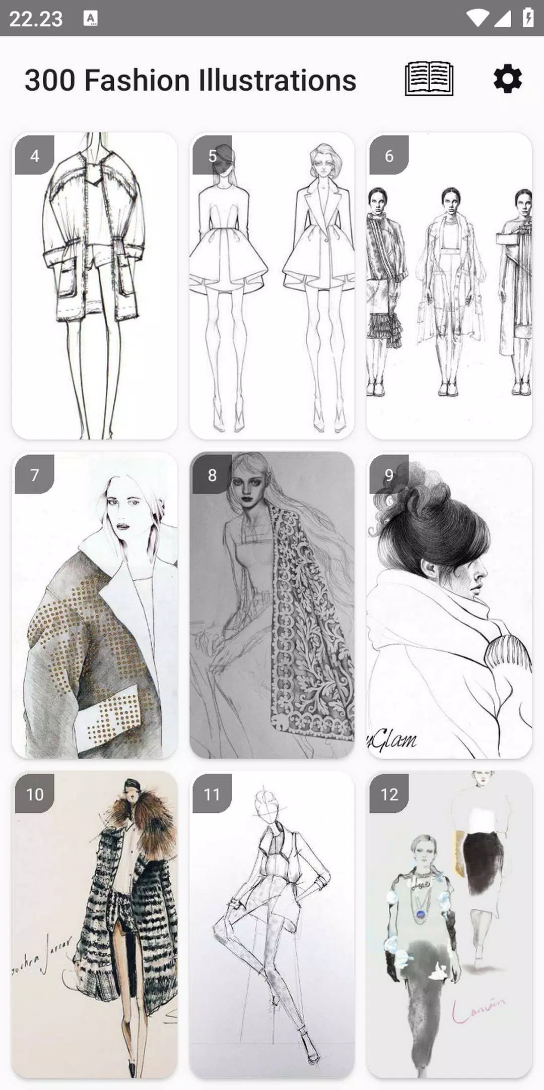 300 Fashion Illustrations Schermafbeelding 0