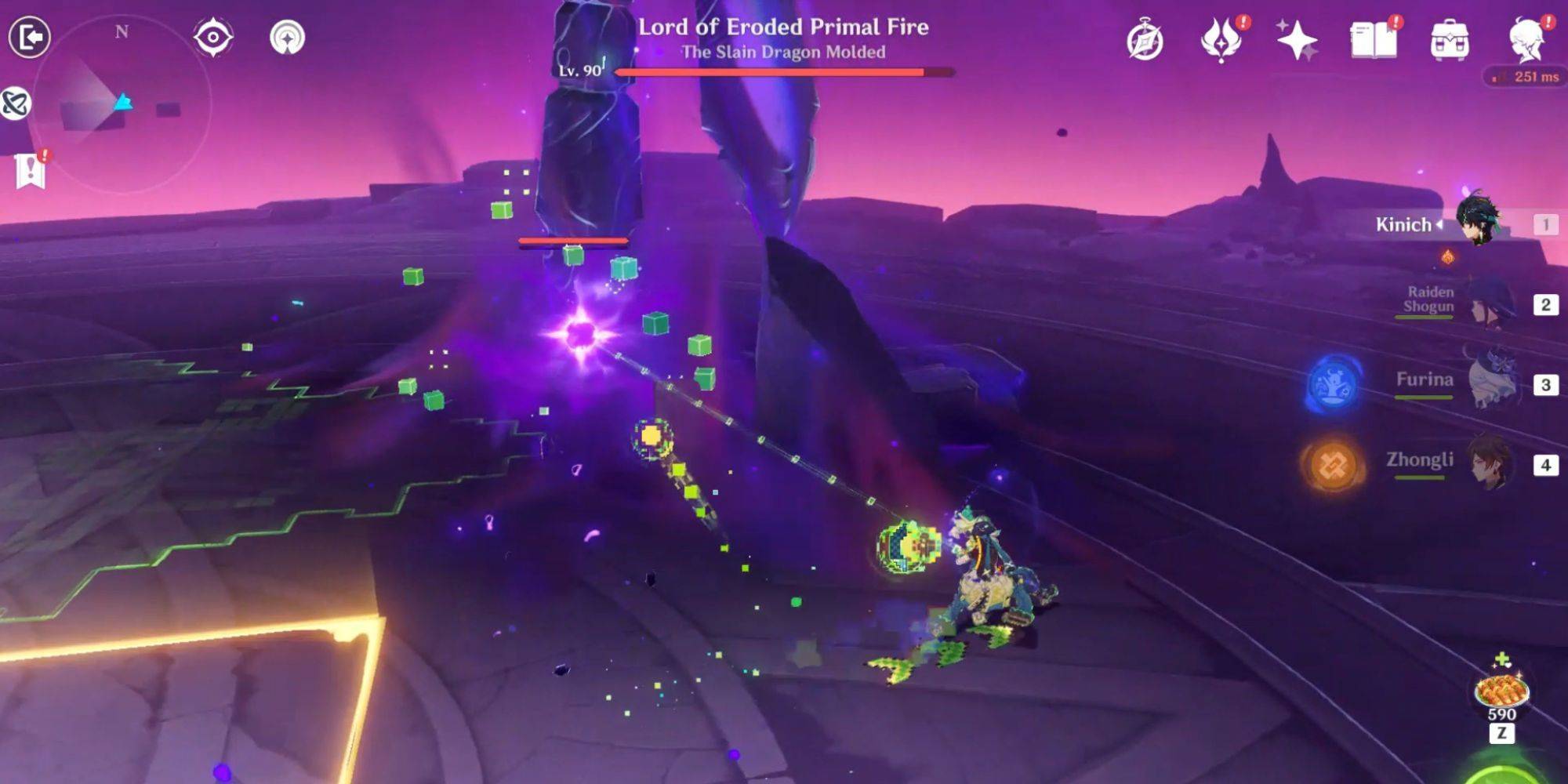 Destroying Pillars with Nightsoul Blessing