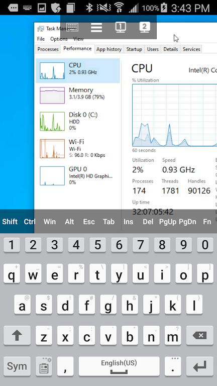 DualMon Remote Access Tangkapan skrin 1