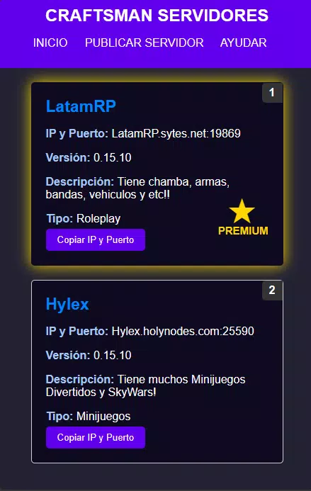 Craftsman - Servers 0.15.10 Captura de pantalla 1