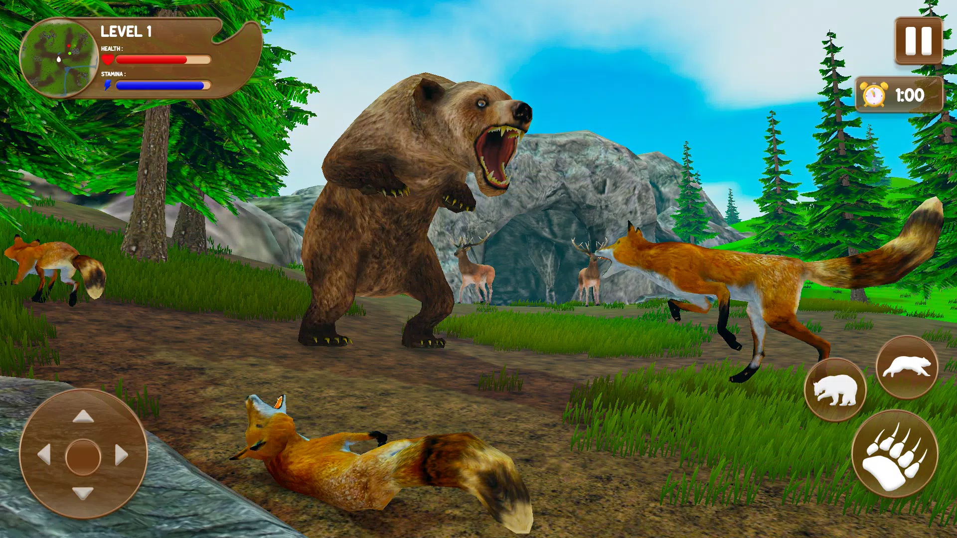 Schermata Bear Games: Bear Simulator 3D 1