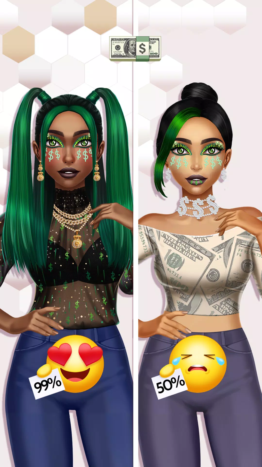 Schermata Emoji Makeup Game 2