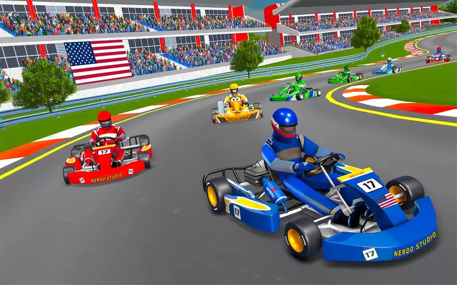 Go Kart Racing Games 3D Stunt Captura de pantalla 2